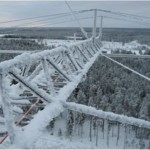 80M yagi at 90 meters high (300ft) during winter time.